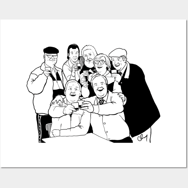 Still Game (White) Wall Art by littlefence